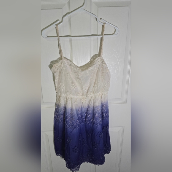 Zara Trafaluc Ombre Boho Spaghetti Strap Dress Large - Picture 1 of 11